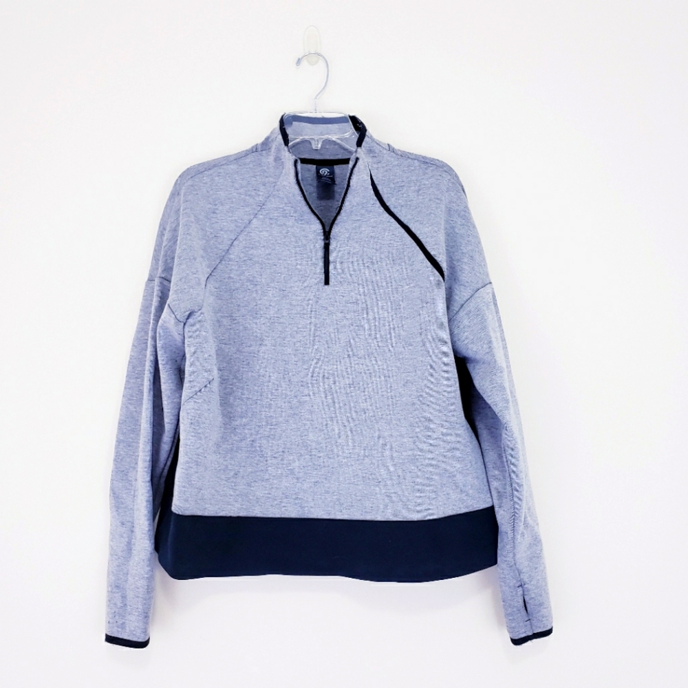 C9 by Champion Victory Fleece Colorblock Quarter Zip Pullover Sweatshirt Top XL